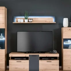 Wohnen Tv & Hifi-Möbel|Lowboards<150x55x50 Fernseher Schrank zweifarbig - Vecenda