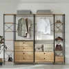 Wohnen Garderoben<253x210x30 Garderobe - offener Kleiderschrank - Borgetto