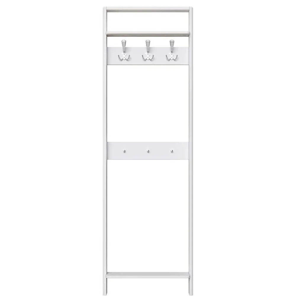Wohnen Garderoben<60x192x12 Garderobe aus Massivholz in Weiß - Oranias