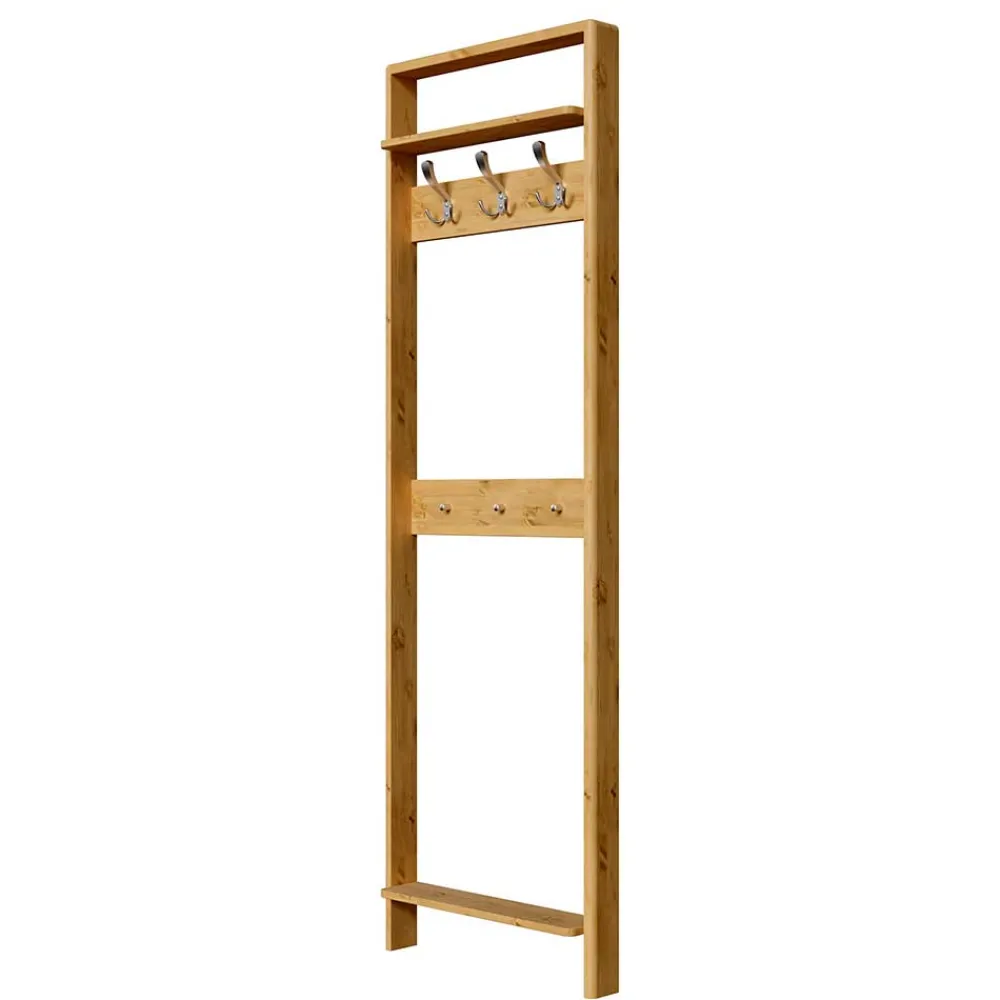 Wohnen Garderoben<60x192x12 Garderobe für die Wandmontage aus Kiefer - Etvina