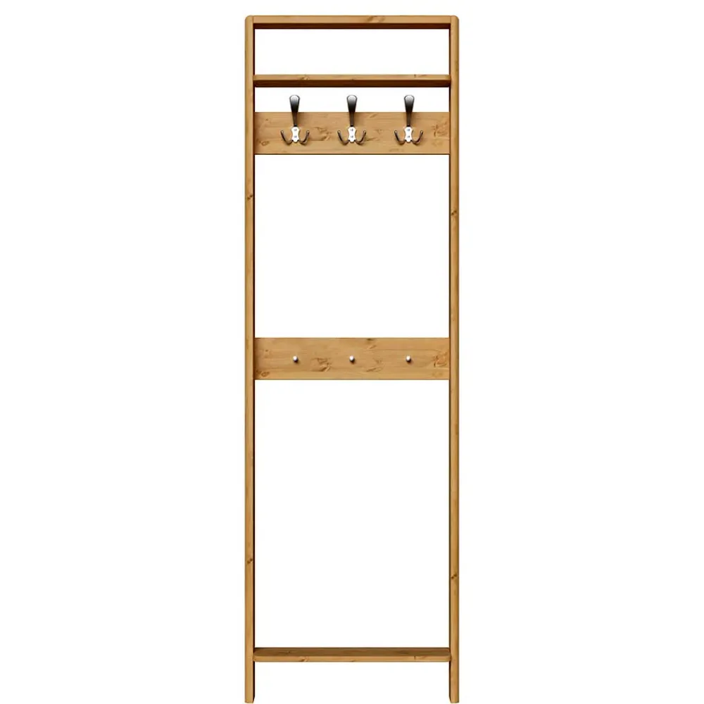 Wohnen Garderoben<60x192x12 Garderobe für die Wandmontage aus Kiefer - Etvina