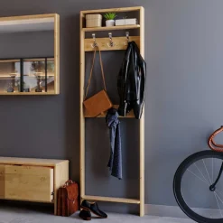 Wohnen Garderoben<60x192x12 Garderobe für die Wandmontage aus Kiefer - Etvina