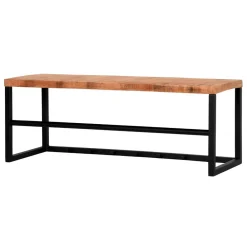 Wohnen Garderoben<80x30x30 Garderobe in Mango Natur & Schwarz - Lictona