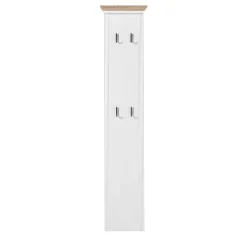 Wohnen Garderoben<41x195x9 Garderobenpaneel mit 4 festen Haken - Nurelcas