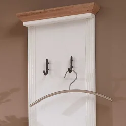 Wohnen Garderoben<41x195x9 Garderobenpaneel mit 4 festen Haken - Nurelcas