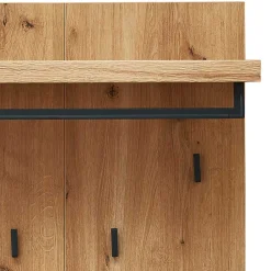 Wohnen Garderoben<70x108x31 Garderobenpaneel mit durchgehender Rückwand - Elprisca