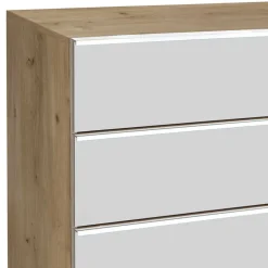 Wohnen Kommoden<75x120x42 Große Hochkommode mit sechs Schubladen - Nuetran