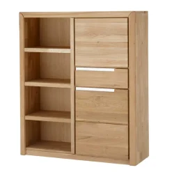 Wohnen Regale<114x134x41 Highboard aus Wildeiche in Bianco - Croconia