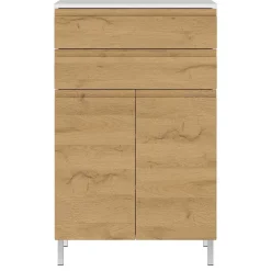 Wohnen Highboards<60x97x34 Highboard fürs Bad zweifarbig - Aspariavo