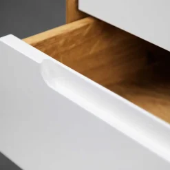Wohnen Vitrinen<90x109x40 Highboard mit Glas Türen & 4 Schubladen - Diesta