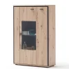 Wohnen Highboards<93x142x38 Highboard mit Glaseinsatz - Nikdus