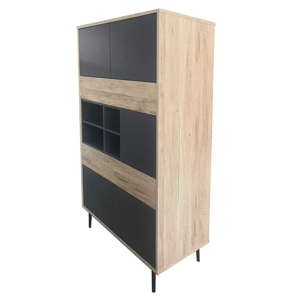 Wohnen Highboards<78x130x39 Highboard zweifarbig - Marica