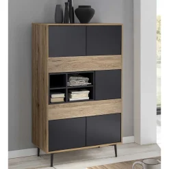 Wohnen Highboards<78x130x39 Highboard zweifarbig - Marica