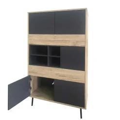 Wohnen Highboards<78x130x39 Highboard zweifarbig - Marica