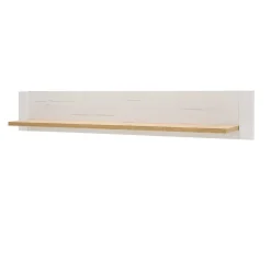 Wohnen Regale<150x25x22 Hängeboard in Natur & Weiß - Samula