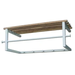 Wohnen Garderoben<76x26x34 Hängegarderobe in Weiß & Eiche - Marcios
