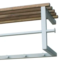 Wohnen Garderoben<76x26x34 Hängegarderobe in Weiß & Eiche - Marcios