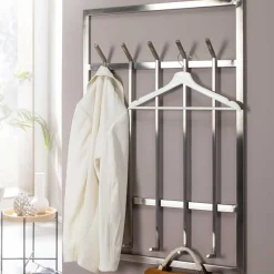 Wohnen Garderoben<60x100x8 Hängende Garderobe aus Metall - modern - Marano