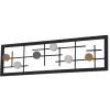 Wohnen Garderoben<60x16x6 Hängende Garderobe mit 6 Kleiderhaken - Yucio