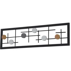 Wohnen Garderoben<60x16x6 Hängende Garderobe mit 6 Kleiderhaken - Yucio