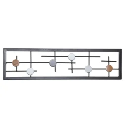 Wohnen Garderoben<60x16x6 Hängende Garderobe mit 6 Kleiderhaken - Yucio