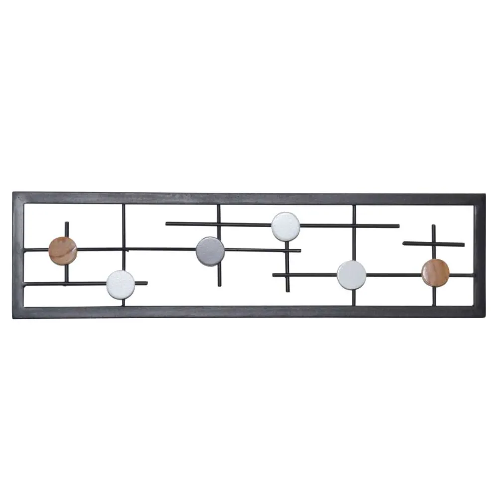 Wohnen Garderoben<60x16x6 Hängende Garderobe mit 6 Kleiderhaken - Yucio