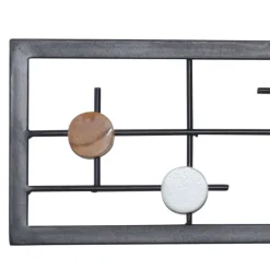 Wohnen Garderoben<60x16x6 Hängende Garderobe mit 6 Kleiderhaken - Yucio