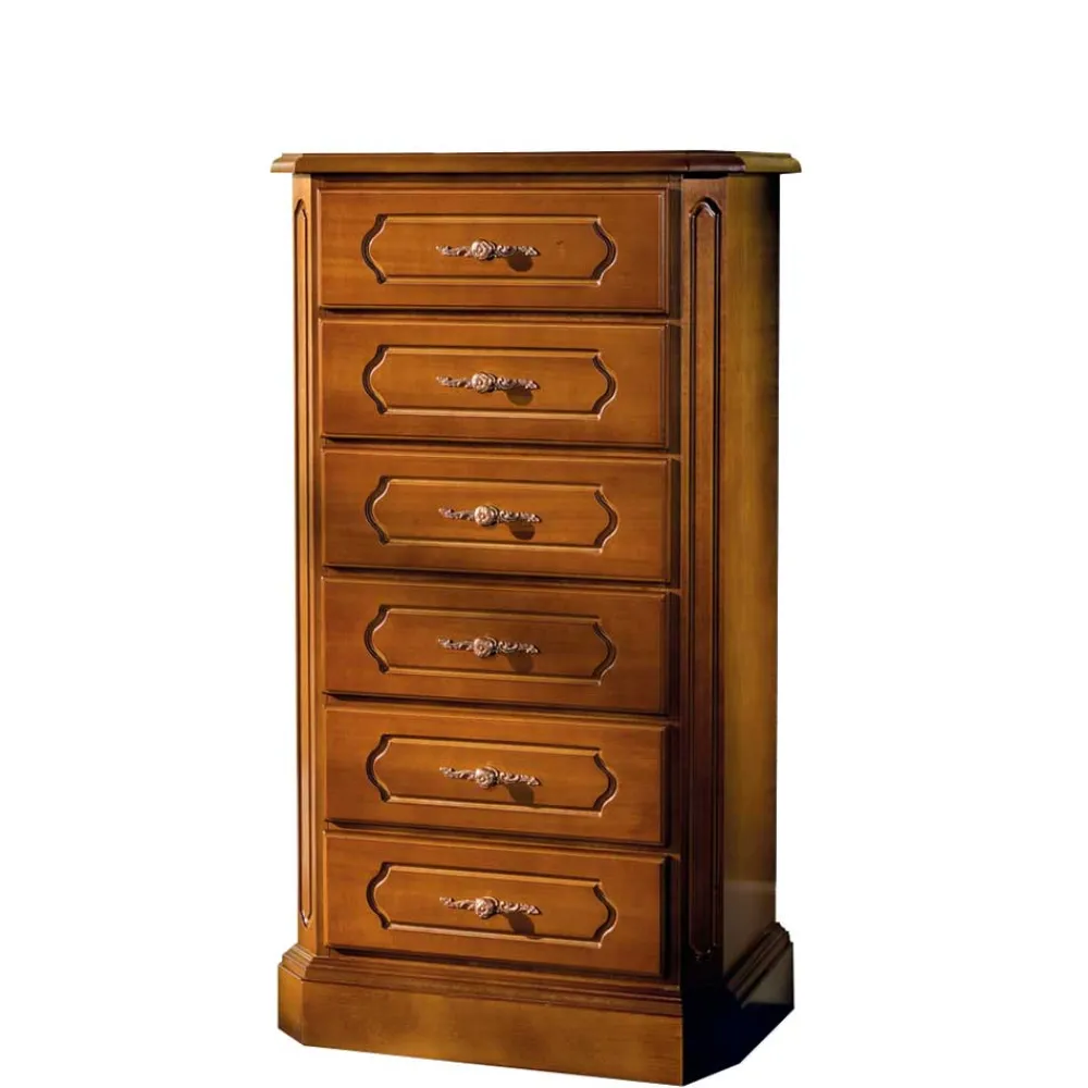 Wohnen Kommoden<60x105x36 Hochkommode im klassischen Stil - Gestrov