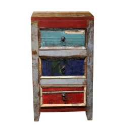 Wohnen Kommoden<45x80x35 Hochkommode im Shabby Chic - Slinida
