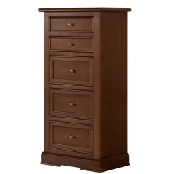 Wohnen Kommoden<60x119x38 Hochkommode in Walnuss Braun - Istefanio