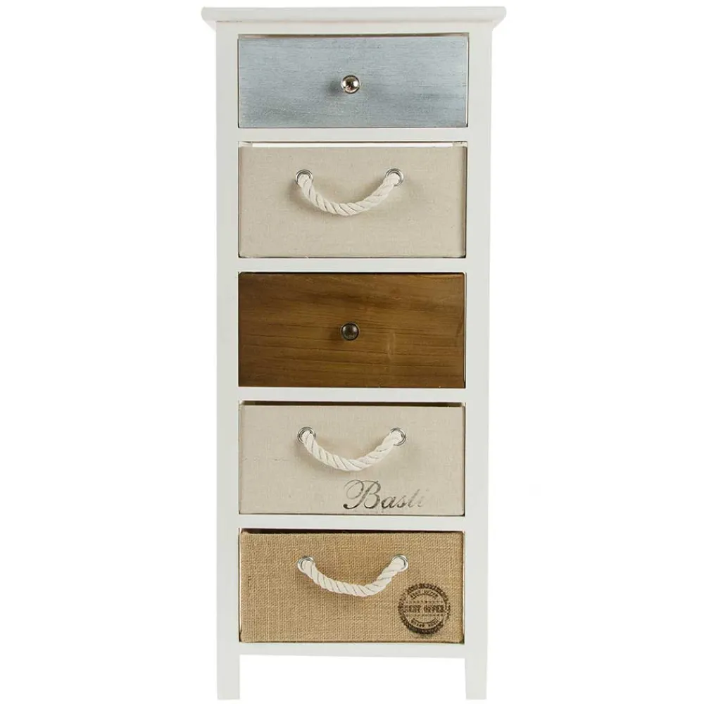 Wohnen Kommoden<38x91x28 Hochkommode mehrfarbig - Amare