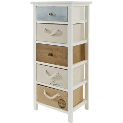 Wohnen Kommoden<38x91x28 Hochkommode mehrfarbig - Amare