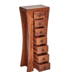 Wohnen Kommoden<35x85x23 Hochkommode mit 7 Schubladen - Yanathon