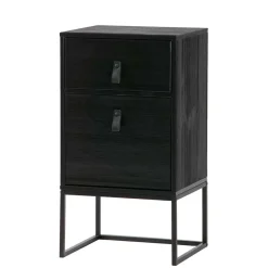 Wohnen Kommoden<40x74x35 Hochkommode mit Bügelgestell - Clewono