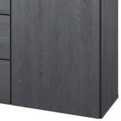 Wohnen Sideboards<132x93x38 Hohe Kombi-Kommode in Eiche Grau - Carika
