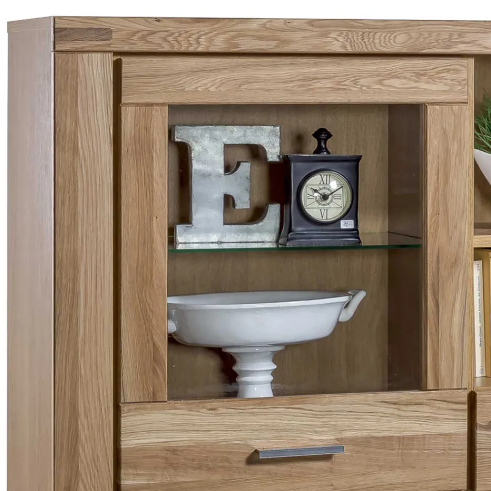 Wohnen Highboards|Kommoden<158x140x40 Holz Highboard aus Wildeiche - Maila