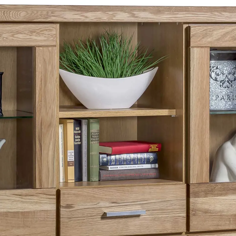 Wohnen Highboards|Kommoden<158x140x40 Holz Highboard aus Wildeiche - Maila