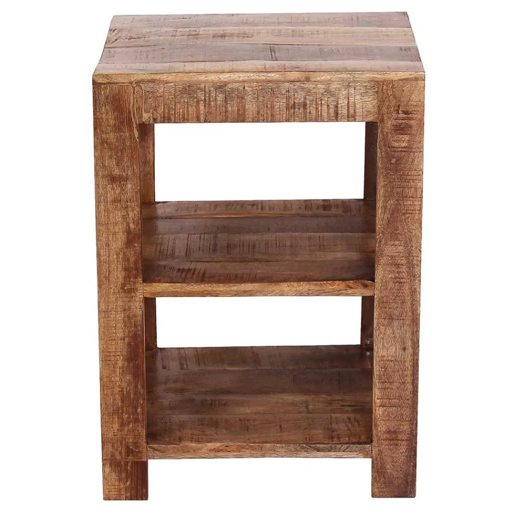 Wohnen Regale<44x60x44 Holz Regal mit zwei Fächern - Olmedo