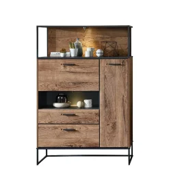 Wohnen Highboards<99x151x38 Industrial Highboard fürs Wohnzimmer - Xindus
