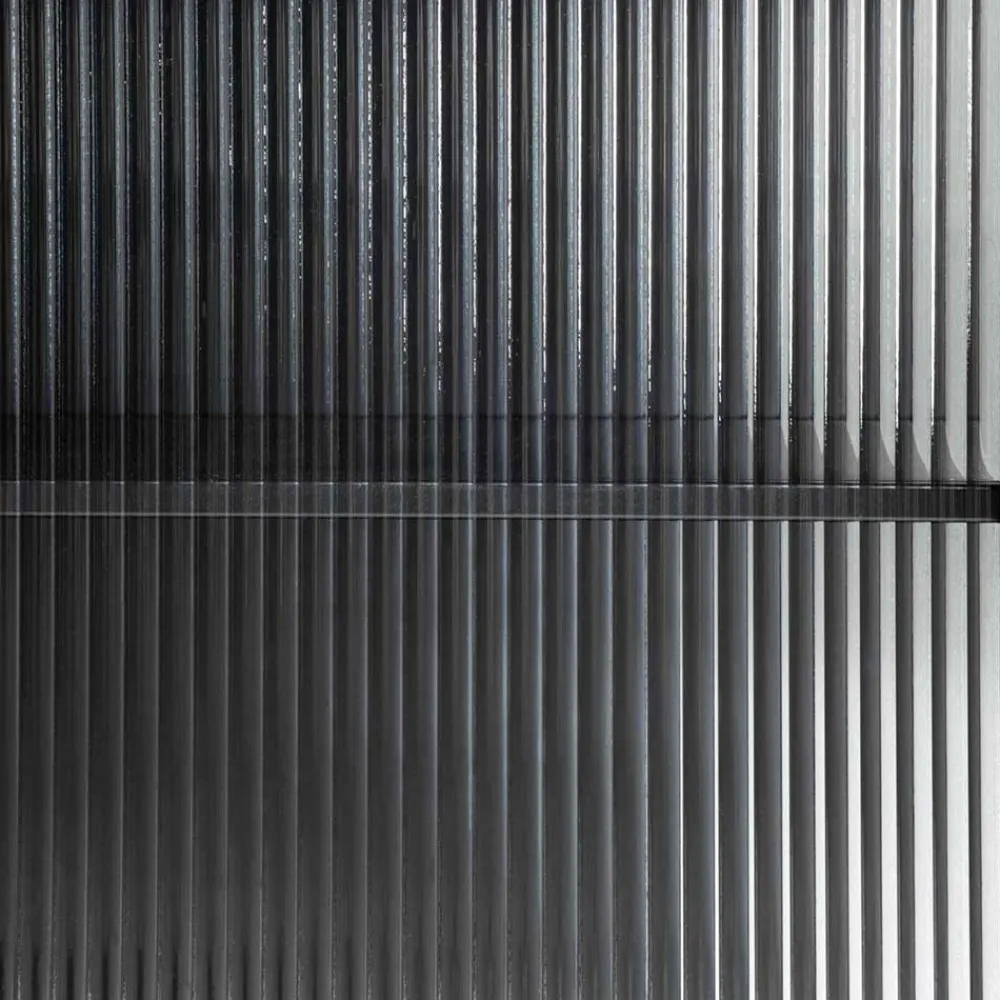 Wohnen Vitrinen<70x143x41 Industrial Vitrine aus Stahl in Schwarz - Toma