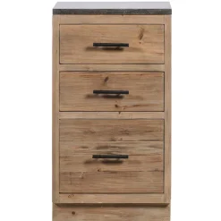 Wohnen Kommoden<50x90x59 Küche Unterschrank mit drei Schubladen - Macsena