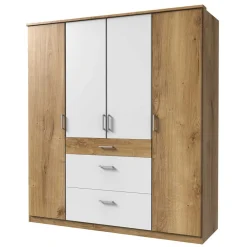 Wohnen Kleiderschränke<179x199x58 Kleiderschrank 4 Türen & 3 Schubladen - Curacao