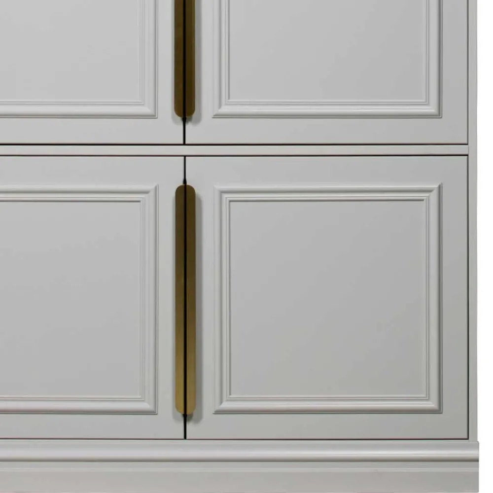 Wohnen Kleiderschränke|Schränke<110x215x62 Kleiderschrank in Hellgrau - Emra