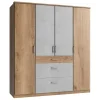 Wohnen Kleiderschränke<179x199x58 Kleiderschrank in Holzoptik Plankeneiche - Anca