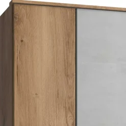 Wohnen Kleiderschränke<179x199x58 Kleiderschrank in Holzoptik Plankeneiche - Anca