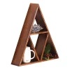 Wohnen Regale<40x45x10 Kleines Wandregal im Dreieck Design - Haveling