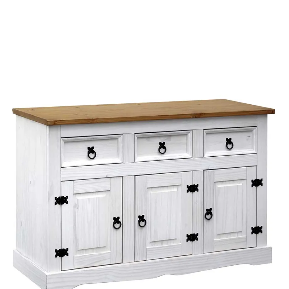 Wohnen Sideboards<130x80x45 Kommode im mexikanischen Stil - Lorena