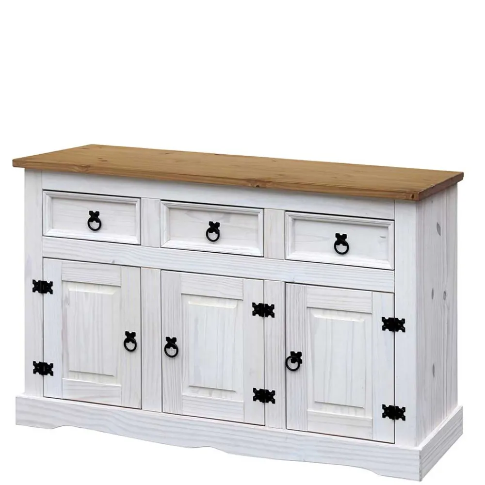 Wohnen Sideboards<130x80x45 Kommode im mexikanischen Stil - Lorena