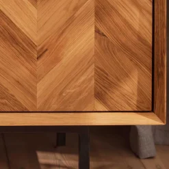 Wohnen Lowboards<97x65x45 Kommode mit zwei Fächern & Tür - Kerfa
