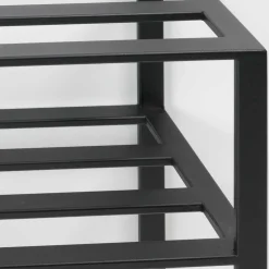 Wohnen Garderoben<70x178x29 Kompaktgarderobe aus Stahl in Schwarz - Cellja